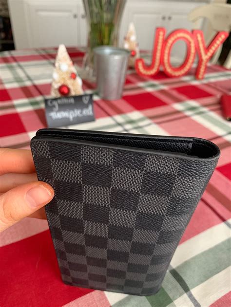 LOUIS VUITTON Damier Graphite Brazza Wallet 